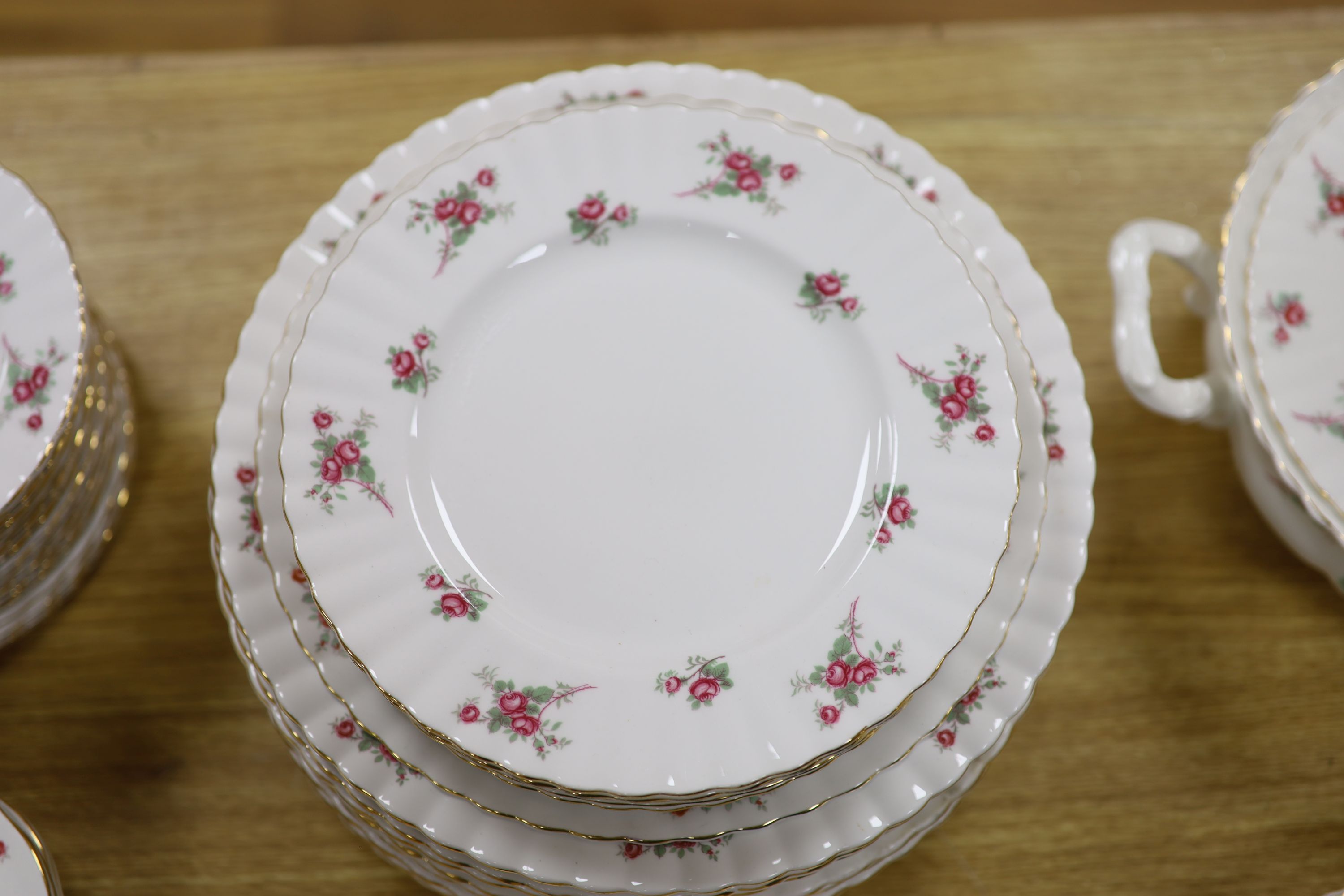 A Richmond bone china dinner and tea service, Rose Tyme pattern